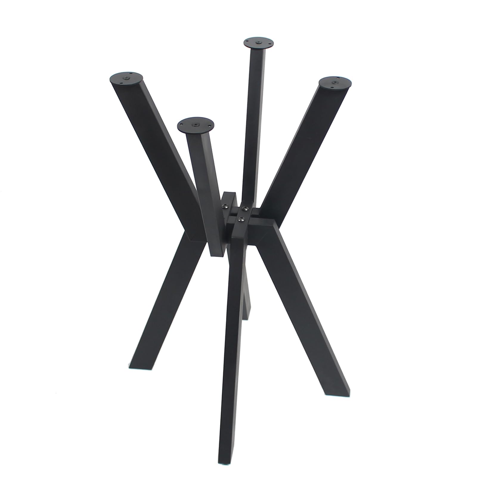 MBQQ Furniture Legs 28”Height Rustic Decory Table Legs,Heavy Duty 4-Legged Support Metal Desk Legs,Table Base,Industrial Modern, DIY Iron Coffee Table Legs