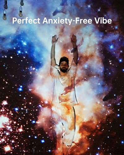 Image of POCOCO Galaxy Star Projector for Bedroom with Replaceable Optical Film Discs, Home Planetarium Night Light Projector with High-Definition Soft Light for Relax, Study, and Meditate, Stress Relief Gifts