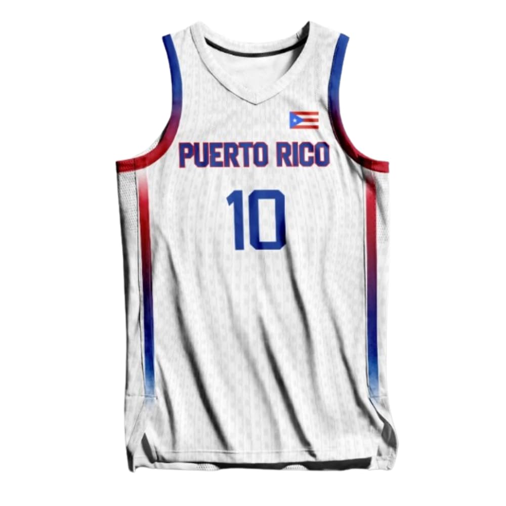 Puerto Rico Basketball Jersey Sewn Any Name Number
