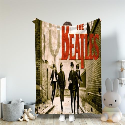 CHEWYZ Couverture Polaire Chaude en Flanelle The Beatles pour canapé, Chambre à Coucher, Voyage, Enfants, Couverture Polaire Moelleuse en Microfibre – Douce et légère 100x130cm - Les Beatles, Paul McCartney, John Lennon, RIngo Starr, George Harrison CHEWYZ Couverture Polaire Chaude en Flanelle The Beatles pour canapé, Chambre à Coucher, Voyage, Enfants, Couverture Polaire Moelleuse en Microfibre – Douce et légère 100x130cm
