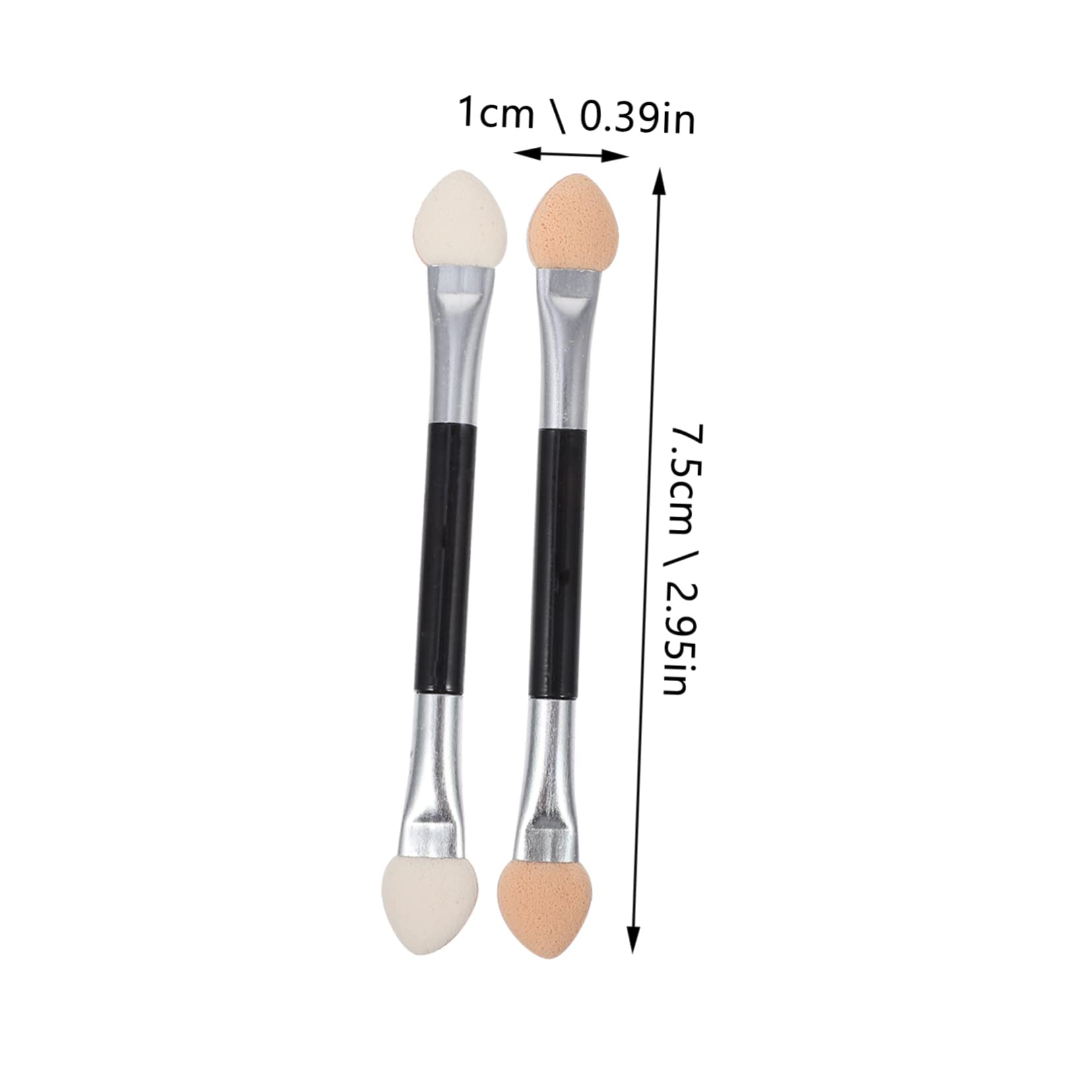 IWOWHERO Small Eyeshadow Brush Set 20pcs Disposable Makeup Tools for Eye Makeup Sponge Stick