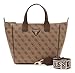 GUESS bolso de hombro Follie Small Tote Bag Latte Logo marrón Imagen de GUESS bolso de hombro Follie Small Tote Bag Latte Logo marrón