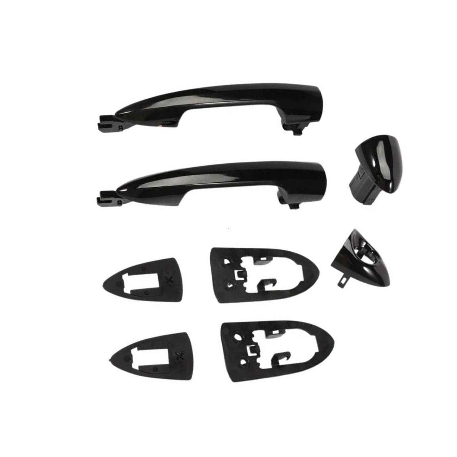 MTVTFECEWG for Alfa for Romeo for Giulietta for Alfa for Mito 1 Pair Black Front Door Handles 2156145296 156145295