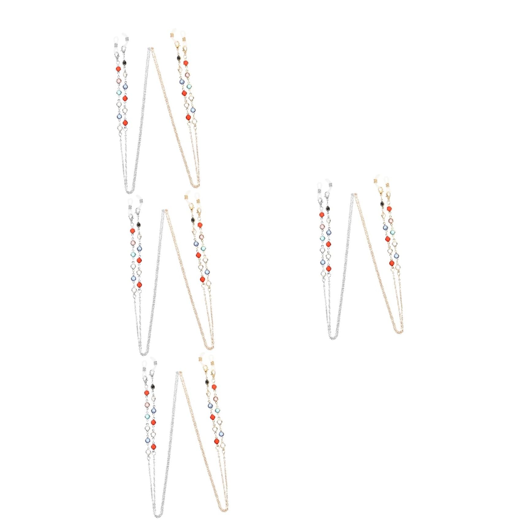 VALICLUD Cadena De Gafas Accesorios Cadena De Anteojos Moda Cadena Para Colgar Gafas En El Cuello Gafas De Sol Collar De Máscara Cordones De Anteojos Para Mujer Metal