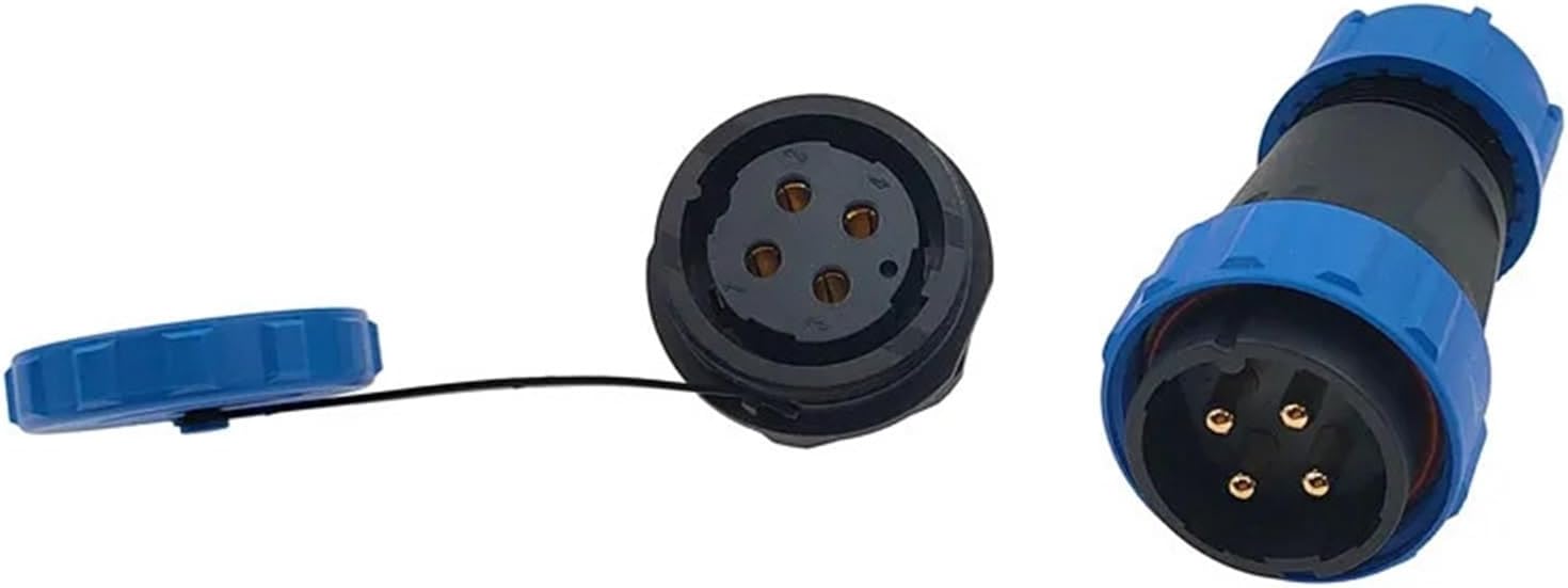 SP28 Docking/Back Nut/Square Angle Connector 2/3/4/5/6/7/8/9/10/12/14/16/19/22/24/26Pin IP68 Cable Connectors Socket 1Pcs(2P)