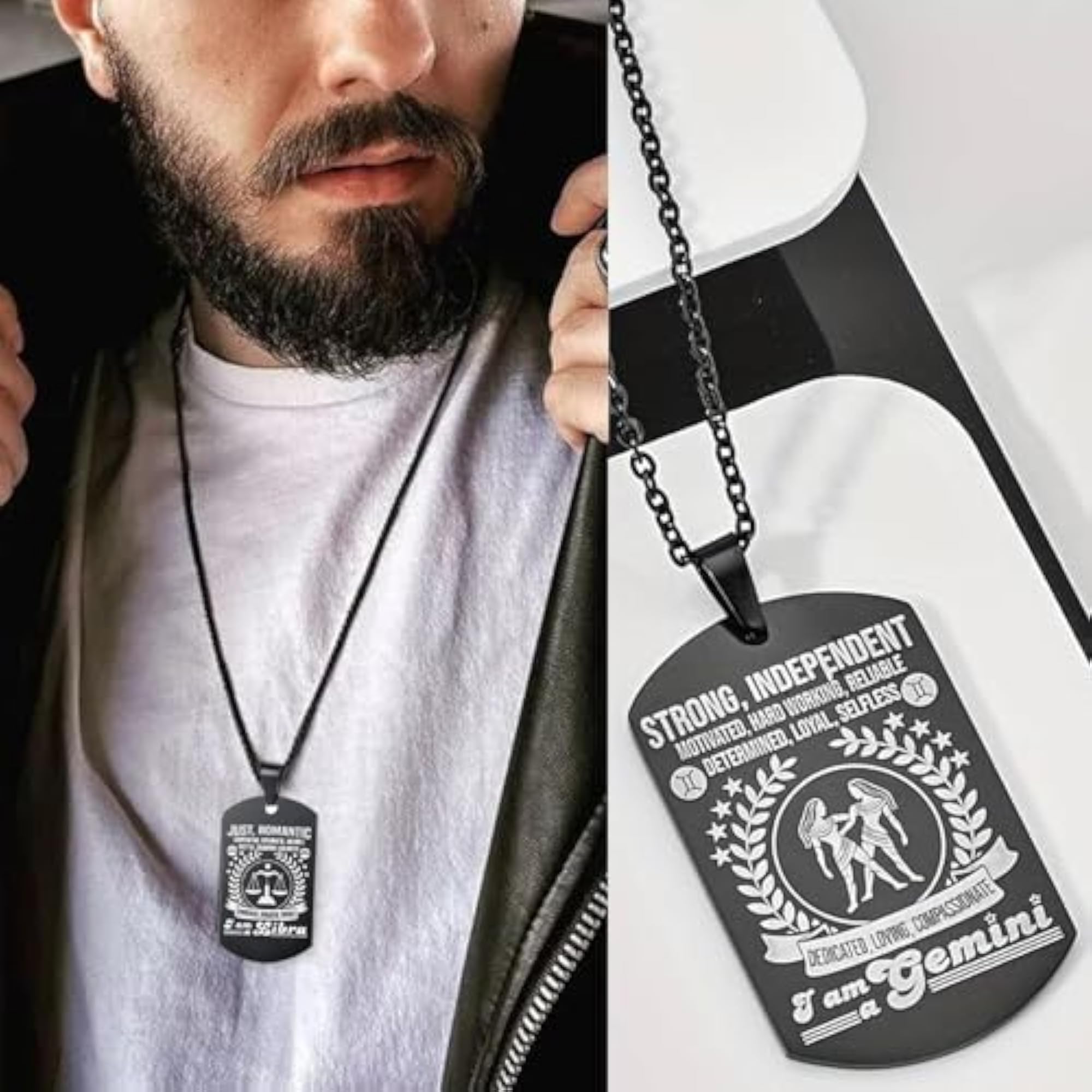 Gift Stainless Steel Zodiac Sagittarius Pendant Necklace