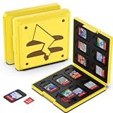 GeeRic 12枚 ゲームカード 収納ボックス スイッチ 対応 ソフトケース 12枚Micro SD メモリーカード 収納可 Switch/Switch Lite/Switch OLED モデル対応 コンパクト 薄型 軽量 防塵 持ち運 傷つき防止