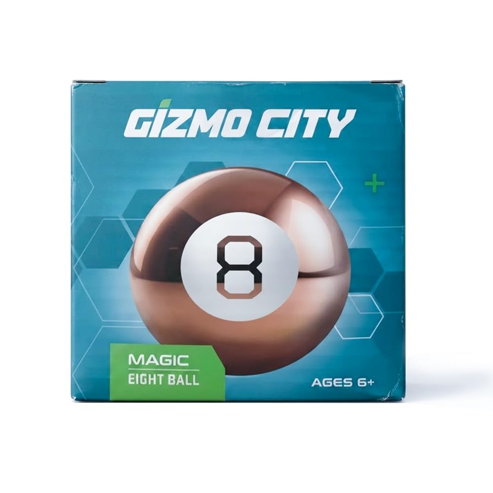 ZOPPER Premium Gold Magic Eight Ball - Elegant Executive Decision Maker - Metallic Fortune Telling Sphere - Luxury Room Decor & Unique Corporate Gift Idea.