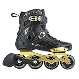 LIKU Unisex Fitness Inline Skates (Gold, Men 11/Women 12)