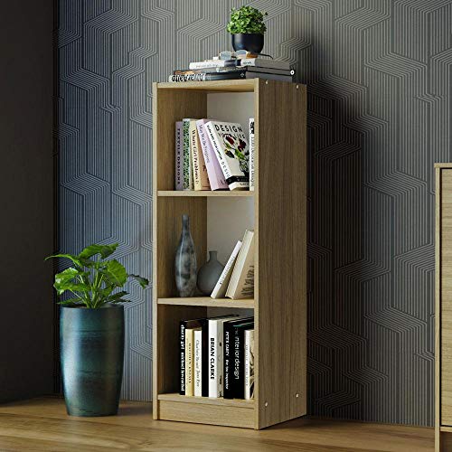 Estante Livreiro Madesa 6905 com 3 Nichos - Carvalho