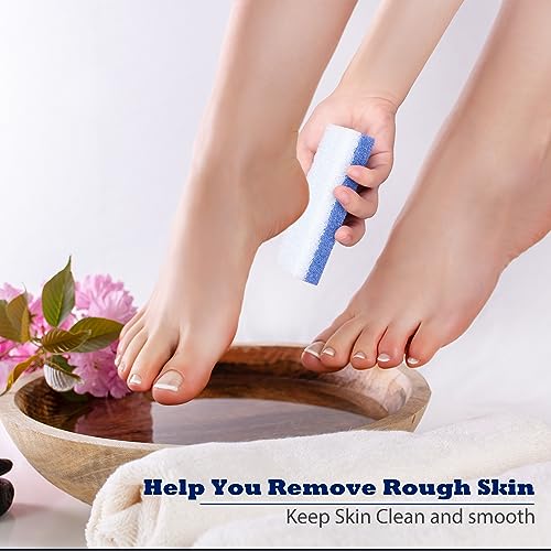6 Pack Foot Pumice Stone for Feet Callus Remover, EWAGOA Pedicure Tools for Feet, Foot Exfoliator and Foot Scrubber Dead Skin Remover Cracked Heel Repair (6-Blue) - Image 8