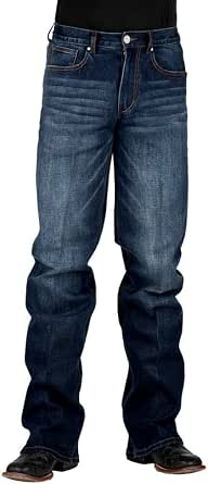 Tin Haul 421 Regular Joe Stretch Deco Pockets (Dark Wash) - Men's Bootcut Jeans