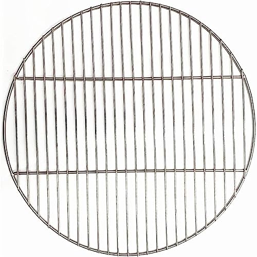 Eivdru 33 cm Grille de Barbecue Ronde, en Acier Inoxydable, Accessoires pour Grille, Grille, Barbecue, Barbecue, Accessoires pour Barbecue Facile à Nettoyer