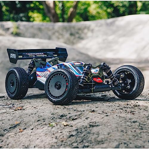 Image of ARRMA RC Car 1 /8 TLR Tuned Typhon 6S 4WD BLX Buggy RTR (Battery and Charger Not Included), Red /Blue, ARA8406, Cars, Electric Kit Other