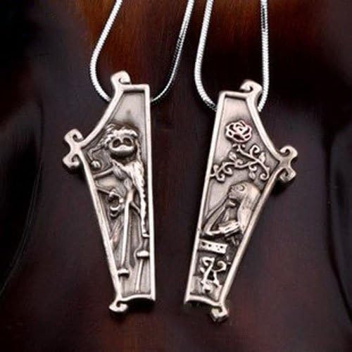 Cyqun(TM) The Nightmare Before Christmas Love Couple Necklace Set