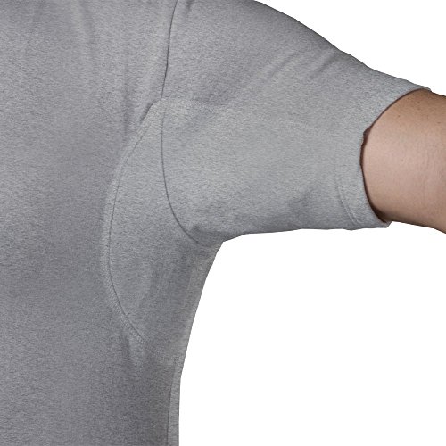 Sweatproof Undershirt for Men w/ Underarm Sweat Pads (Original Fit, Deep V-Neck)