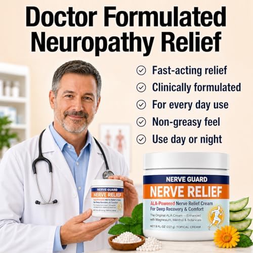 Nerve Guard Neuropathy Cream - Maximum Strength - Natural and Safe Ingredients - Made in USA - Doctor Formulated - Fast-Acting Soothing Relief - Super Value 8 oz — view 6