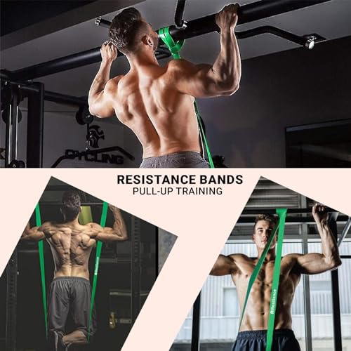 RESILIENCE Bandas de Resistencia, Bandas de dominadas, Calistenia, Dominadas asistidas, Bandas elásticas para Estiramiento, Yoga, Pilates y Fisioterapia, Entrenamiento en casa y Gimnasio. (Amarillo) - imagen 3