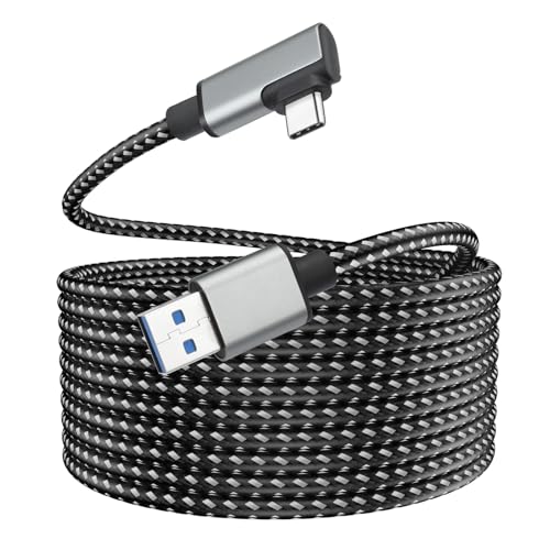 ELUTENG Link Kabel 5M Kompatibel mit Oculus/Meta Quest 3/2/Pro/Pico 4 Zubehör, 5Gbps High Speed USB 3.0 Ladekabel 18W Sc...