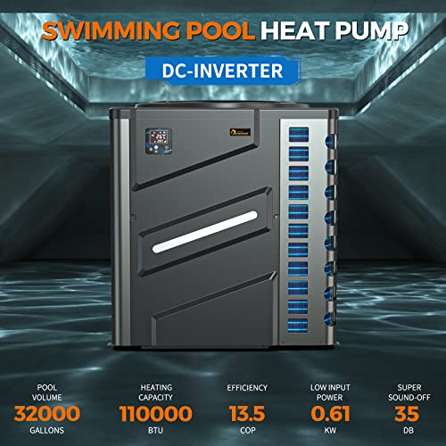 Dr. Infrared Heater DR-1100HP Full Dc Inverter 110,000 Btu Heat Pump Ground Swimming Pools thumb #1