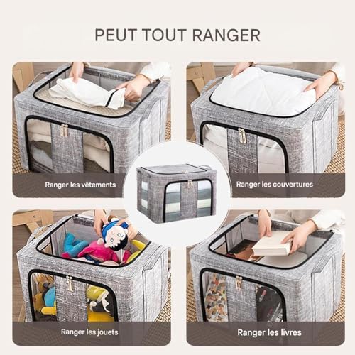 Bacs de rangement vêtements imperméables protégeant les couettes de l'humidité - 5