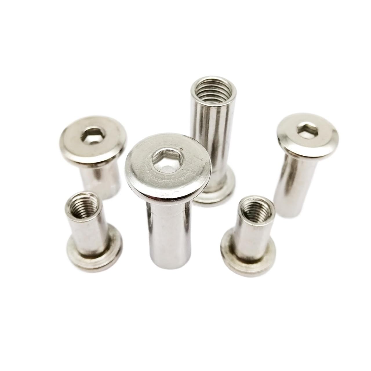 WUUKEPSG Metal Screws 10Pcs Ss 304 Hex Hex Socket Head/M5/10Mm Length