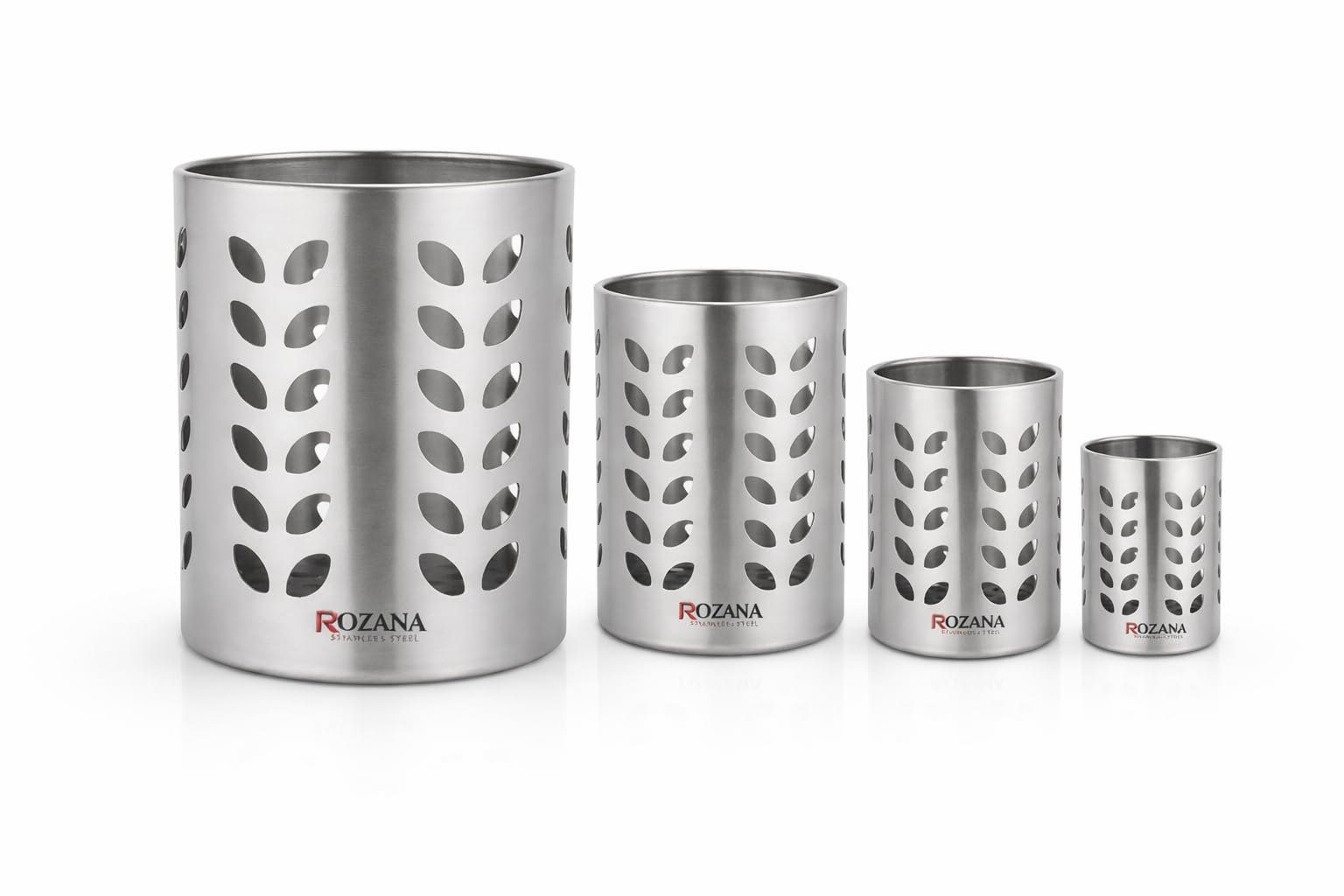 Premium Stainless Steel Cutlery Stand | Rust-Free Kitchen Utensil Holder with Air Ventilation | Dishwasher Safe Spoon, Fork & Knife Stand | Silver (9 x 11 cm) — Amazon image 7