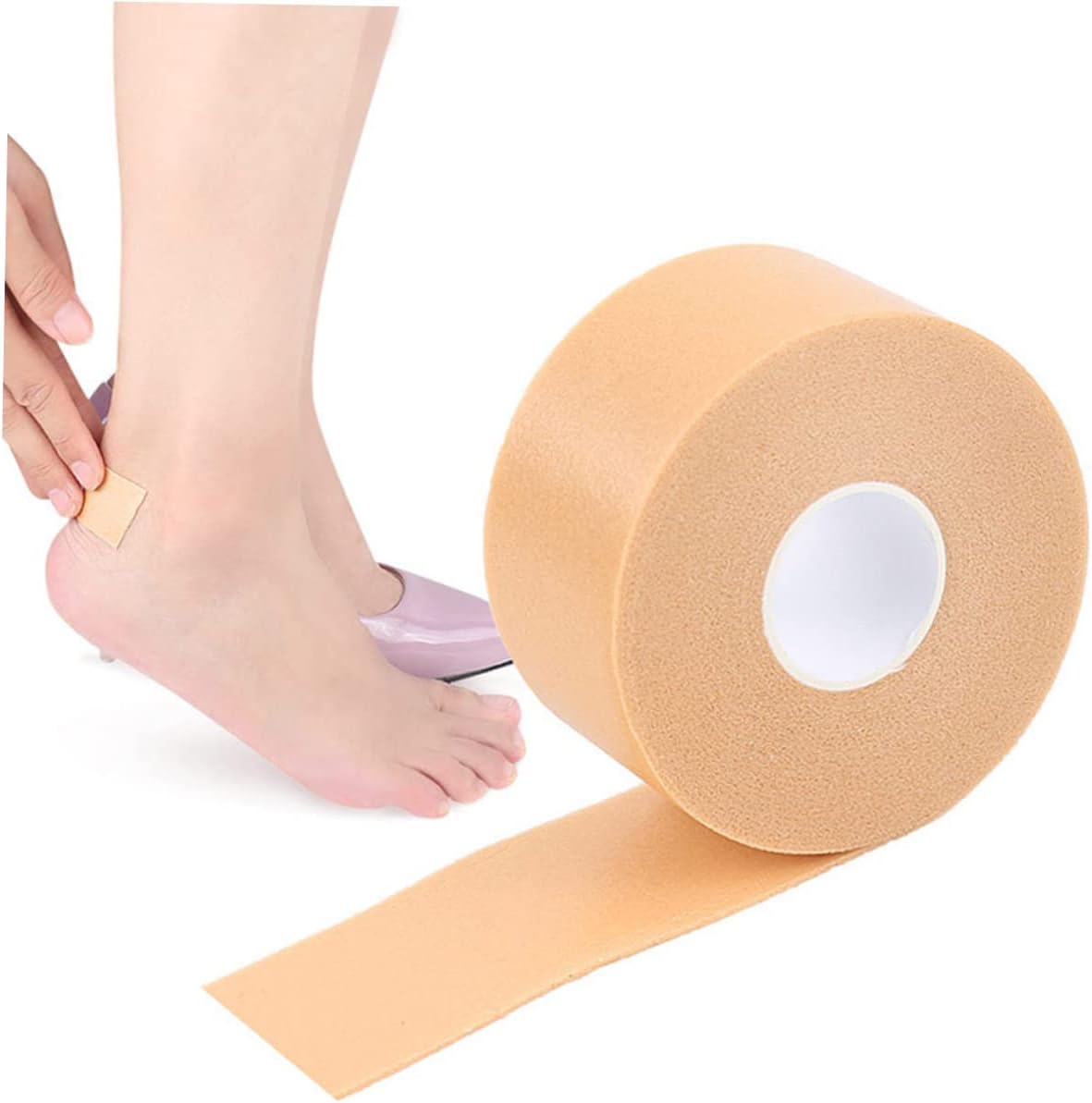 3rolls Multifunctional Foot Care Tape - Heel Inserts Cushioned Back Heel Pads for All-Day Comfort for Men Women and Boys and Girls