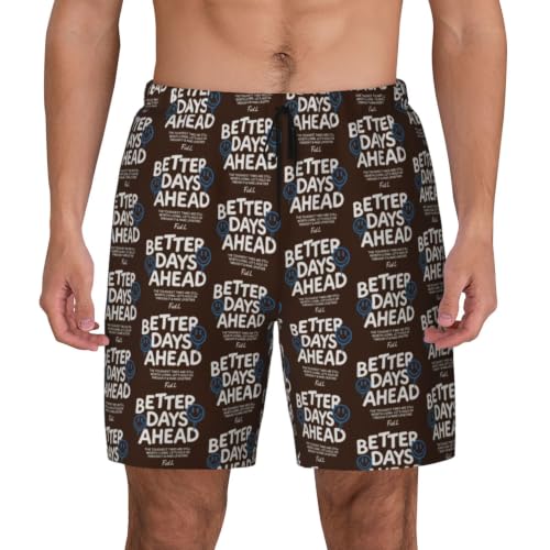 Short de bain d'été pour homme avec poches Better Days Ah style décontracté