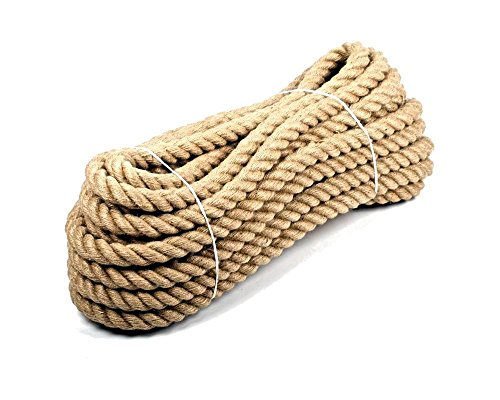 Corda intrecciata in pura iuta, 10 mm, per