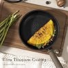 Set de Ollas y Sartenes Astercook de 19 Piezas Antiadherentes, Set de Cocina de Titanio Negro para Inducción, Set de Cocina Saludable Libre de Tóxicos con Sartenes, Libre de PTFE PFOA PFOS, Regalo para el Día del Padre para Hombres 8