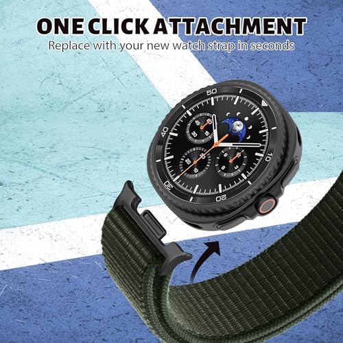 Image of 3 Pack Nylon Loop Band for Samsung Galaxy Watch 9 /8 40 /44mm 8 Classic 46mm