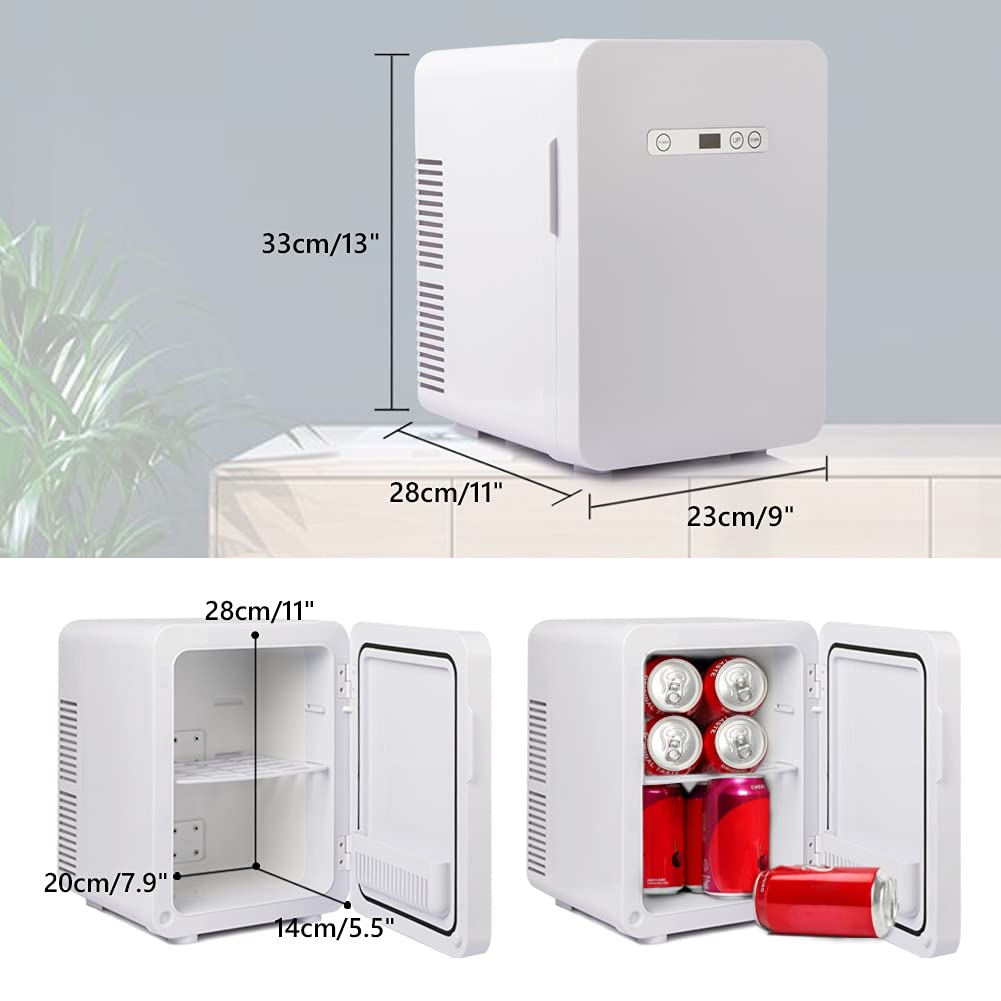 KERMEO Mini Fridge with Adjustable Temperature Control Skincare
