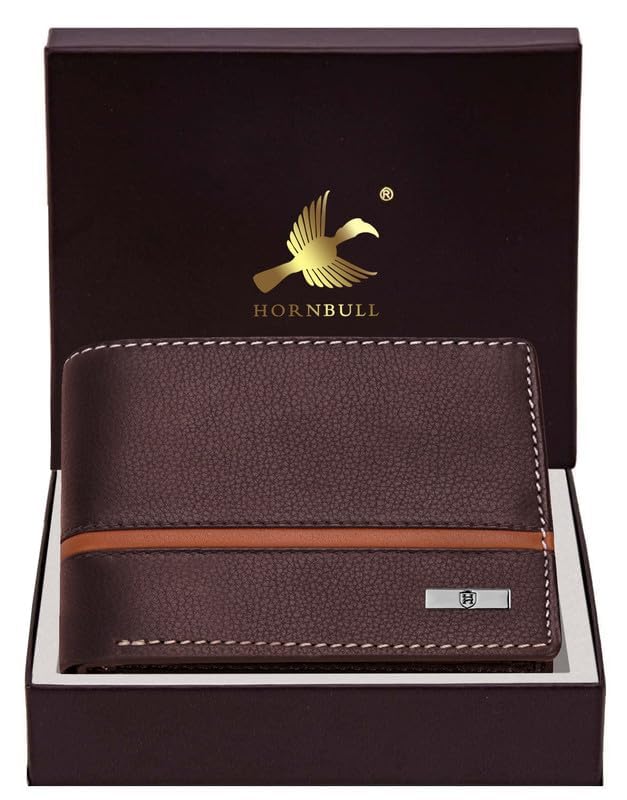 HORNBULL Denial Brown Leather Wallet for Men | Wallets Men with RFID Blocking | Mens Wallet Leather - Image 2