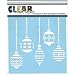 Clear Scraps Stencils, 6 by 6-Inch, Christmas Bulbs