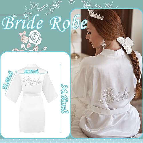 Bride To Be Gift Set - Makeup Bag, Slippers, Robe, Hair Clip - Wedding Gifts2