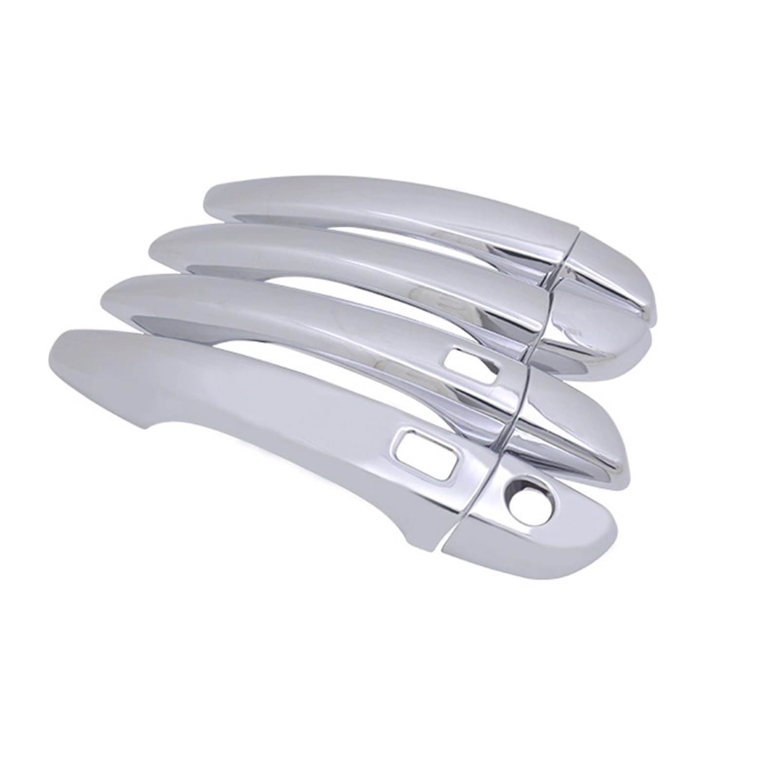 Drezzo Car Exterior Door Handle Chrome Car Handel Bowl Cover Trim for Peugeot 5008 SUV MK2 2017-2019(HandelBowl NoKeyless)