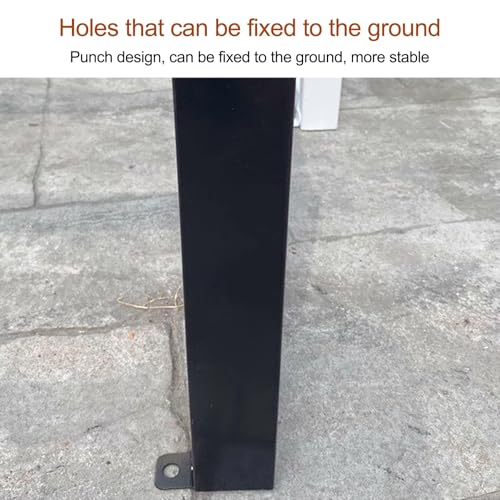 Outdoor Bench, 2-3 Person Garden Benches for Outdoors, Weatherproof Outdoor Backless Bench, Patio Dining Bench Front Porch Benches, for Backyard, Garden, Porch, Patio(White,100cm/39.4in) - Image 7