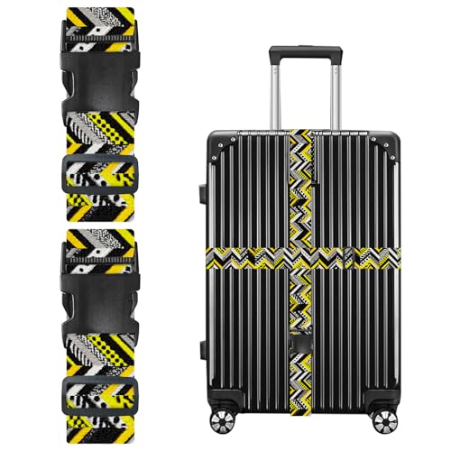 Image of Nuxovilar Luggage Straps Set for Suitcase 1.96x90.5in Polyester