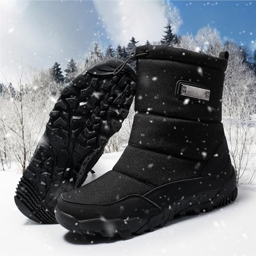 メンズ整形外科足首サポートアーチサポートスノーブーツ、フェイク