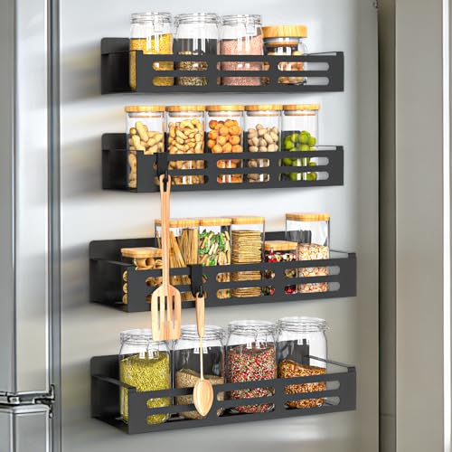 Newthinking Magnetic Spice Rack for Fridge Kitchen Spice Rack with Magnet