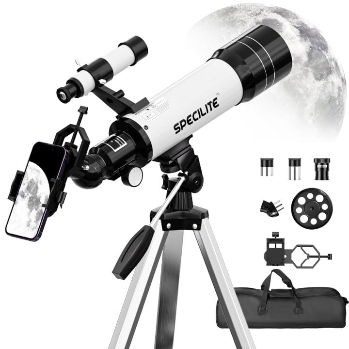 SPECILITE Telescope for Adults and Kids, 70mm Aperture 400mm Refractor for Astronomy...