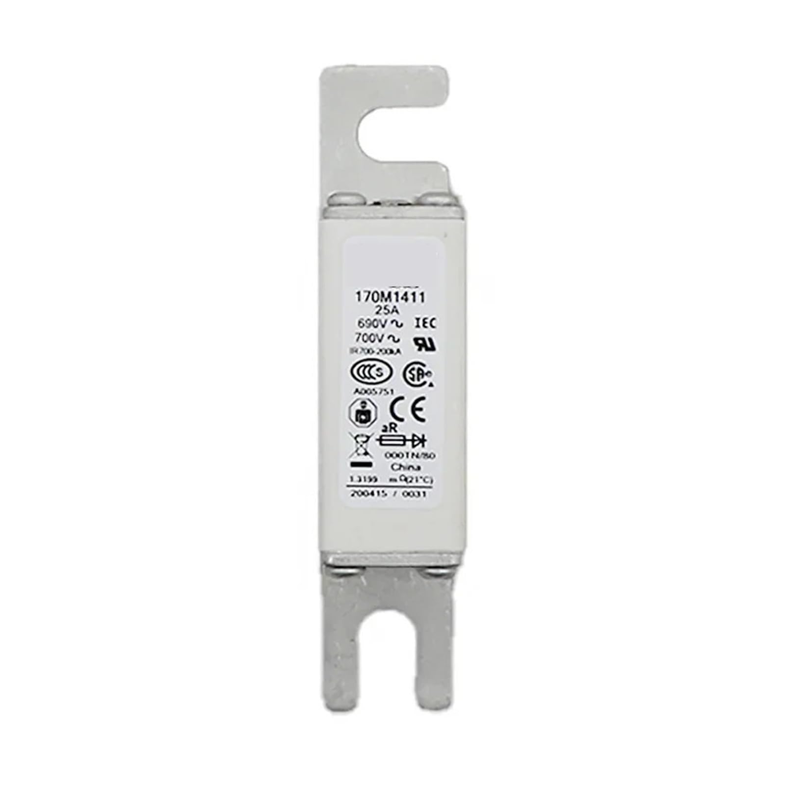 Cleufwko One Color 170M1411 170M1408 Low-Voltage Fast Fuse(170M1411)