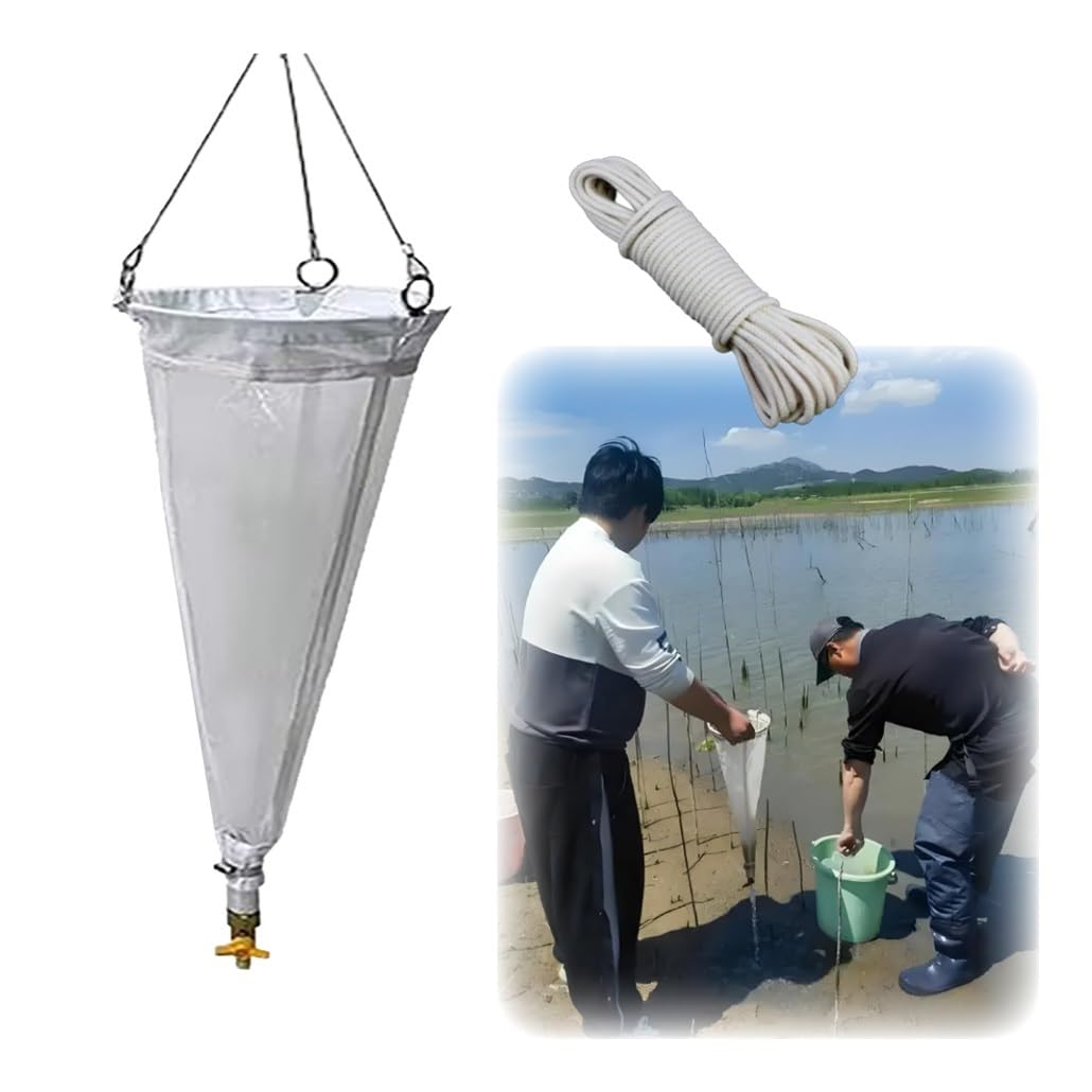 Aquarium-Fischnetz, Planktonnetz, 200/125 Mesh Nylon-Probenahmenetz for Phytoplankton-Protozoen und Rädertierchen