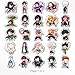 Evercio 50 Pcs Anime Stickers Mixed Pack Trendy Various Manga Stickers Vinyl Decals for Water Bottle Kindle EBook Laptop Phone Notebook Gift for Anime Lover Kids Teens Adults Unique Designs