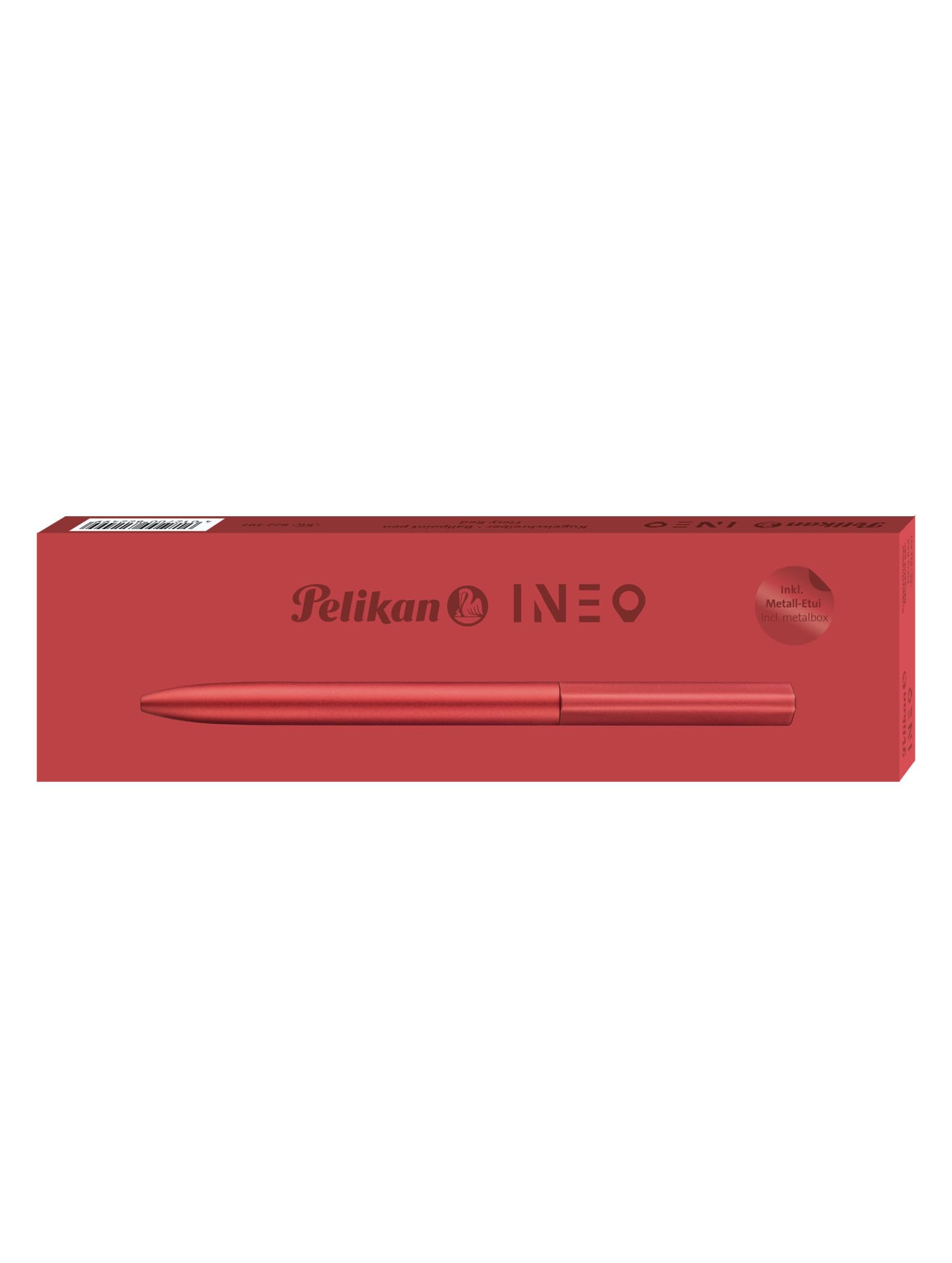 Pelikan Bolígrafo Ineo® Elements K6 con grabado de regalo, bolígrafos únicos con nombre, regalos personalizados para Navidad, bolígrafo personalizado (rojo fuego)