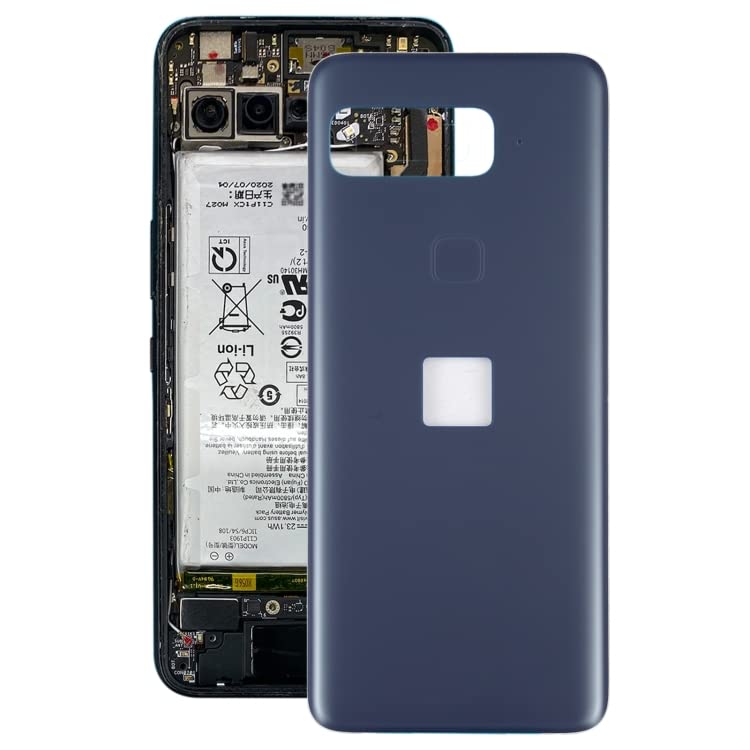 Face arrière pour ASUS Snapdragon Insiders bleu foncé en verre avec trou d'empreintes