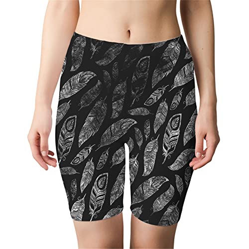Short de Running Femme Mode Pantalon Court de Yoga Femmes Digital Imprimés 1/2 longueur Leggings Collons Slim Fit Workout Yoga Shorts Biker Longueur Skinny Sport Pantal Plage Court Course à Pied Joggi Cover
