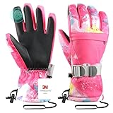 Pnosnesy Guantes de esquí, adecuados para Padres y niños