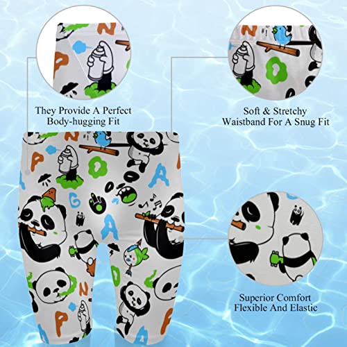 Bañador natación hombre estilo jammer panda multicolor resistente al cloro 3XL 2